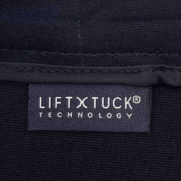 NYDJ Slim Trouser Pants Sz 2 or 27 New $119 Oaklan Plaid Blue Black Straight Leg - Picture 11 of 16